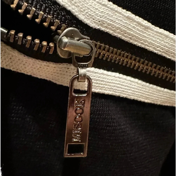 Misook black/white zip up cardigan jacket size M - Picture 7 of 9